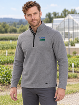 USDA Men's Transition Quarter Zip — Light Gray lifestyle product photograph