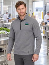 FSIS Men's Transition Quarter Zip — Light Gray lifestyle product photograph