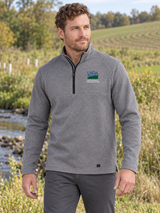 NRCS Men's Transition Quarter Zip — Light Gray lifestyle product photograph