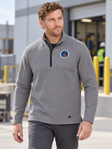 Department of Labor Men's Transition Quarter Zip — Light Gray lifestyle product photograph
