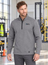 OSHA Men's Transition Quarter Zip — Light Gray lifestyle product photograph