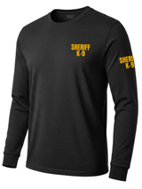 Black Sheriff K-9 Men's Shirt - Long Sleeve (Golden Yellow)
