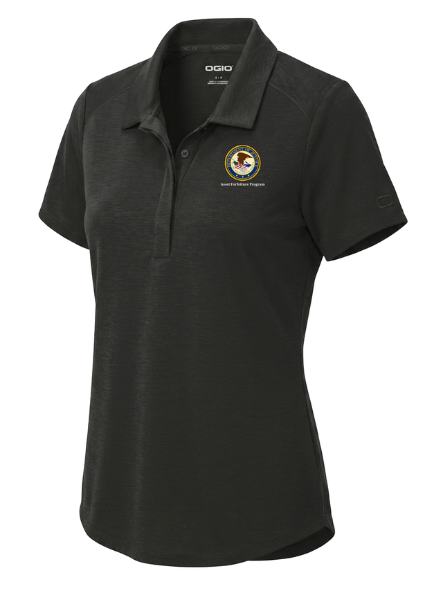 Asset Forfeiture Program (AFP) Women's Polo Black government employee uniform shirt