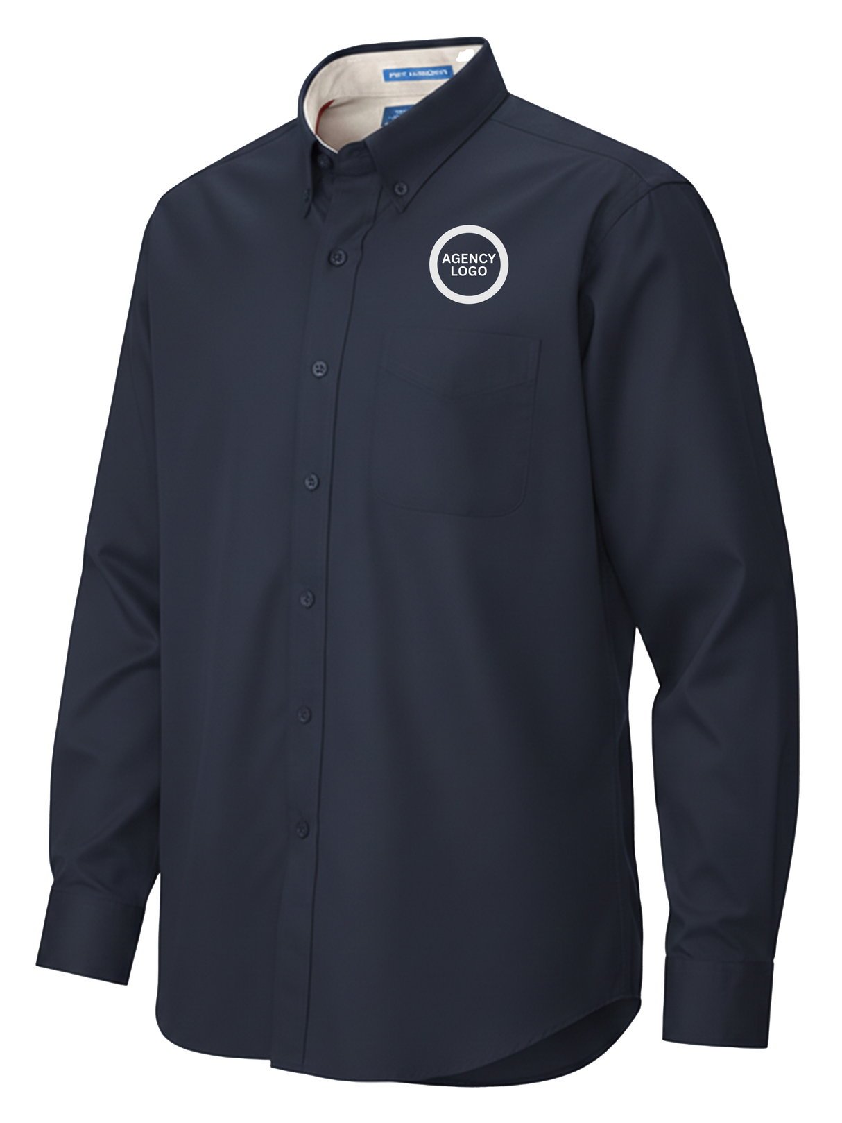 Federal Agency Logo
 Men's Button Up  Navy Blue government employee uniform shirt
