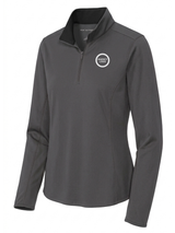 Agency Logo Women's Dri Fit 1/4 Zip  Slate Gray government employee uniform shirt