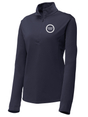 Agency Logo Women's Lightweight Dri Fit 1/4 Zip Navy Blue government employee uniform shirt