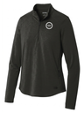 Agency Logo Women's Motion 1/4 Zip  Black government employee uniform shirt