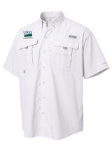 Animal and Plant Health Inspection Service (APHIS) Men's Columbia Bahama™ II Button Up Short Sleeve  White government employee uniform shirt