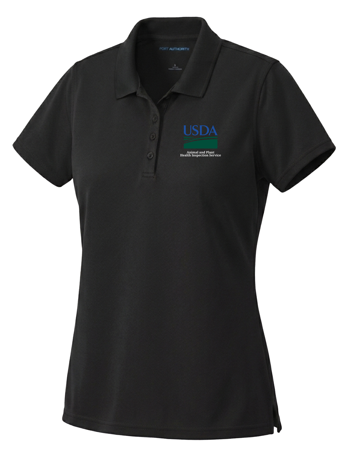 Animal and Plant Health Inspection Service (APHIS) Women's Dri Fit Polo  Black government employee uniform shirt