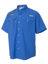 The Bureau of Alcohol, Tobacco, Firearms and Explosives (ATF) Men's Columbia Bahama™ II Button Up Short Sleeve  Royal Blue government employee uniform shirt