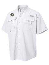 The Bureau of Alcohol, Tobacco, Firearms and Explosives (ATF) Men's Columbia Bahama™ II Button Up Short Sleeve  White government employee uniform shirt