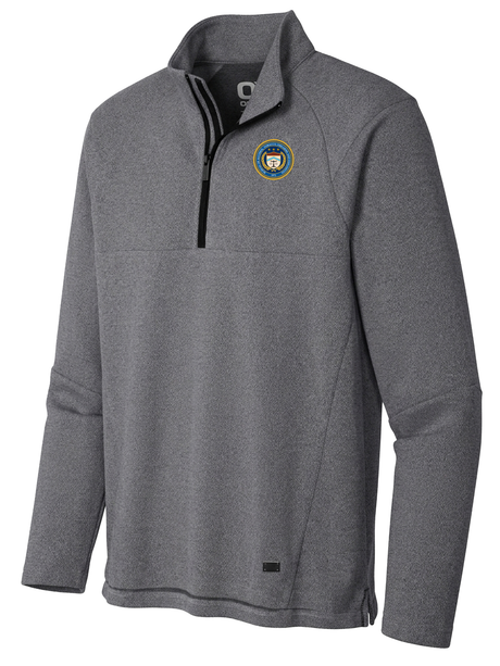 The Bureau of Alcohol, Tobacco, Firearms and Explosives (ATF) Men's Transition Quarter Zip  Slate Gray government employee uniform shirt