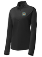 The Bureau of Alcohol, Tobacco, Firearms and Explosives (ATF) Women's Lightweight Dri Fit 1/4 Zip  Black government employee uniform shirt