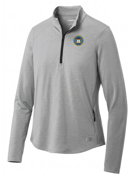 The Bureau of Alcohol, Tobacco, Firearms and Explosives (ATF) Women's Motion 1/4 Zip  Light Gray government employee uniform shirt