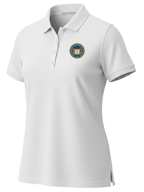 The Bureau of Alcohol, Tobacco, Firearms and Explosives (ATF) Women's Polo  White government employee uniform shirt