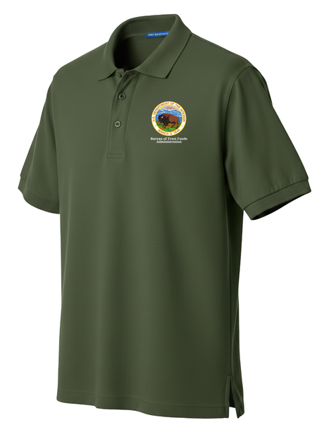 Bureau of Trust Funds Administration (BTFA) Men's Polo  Drab Green government employee uniform shirt