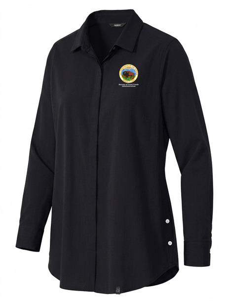 Bureau of Trust Funds Administration (BTFA) Women's Commuter Shirt  Black government employee uniform shirt