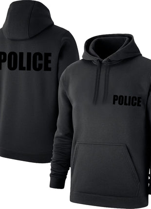 Black Police Hoodie - Police Hoodie (Black)