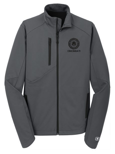 FBI Cincinnati Men's Crux Soft Shell Slate Gray government employee uniform shirt