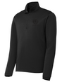 FBI Cincinnati Men's Lightweight Dri Fit 1/4 Zip Black government employee uniform shirt