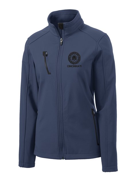 FBI Cincinnati Women's Tactical Soft Shell Navy Blue government employee uniform shirt