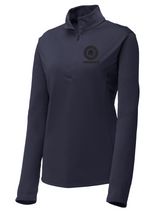 FBI Cincinnati Women's Lightweight Dri Fit 1/4 Zip Navy Blue government employee uniform shirt
