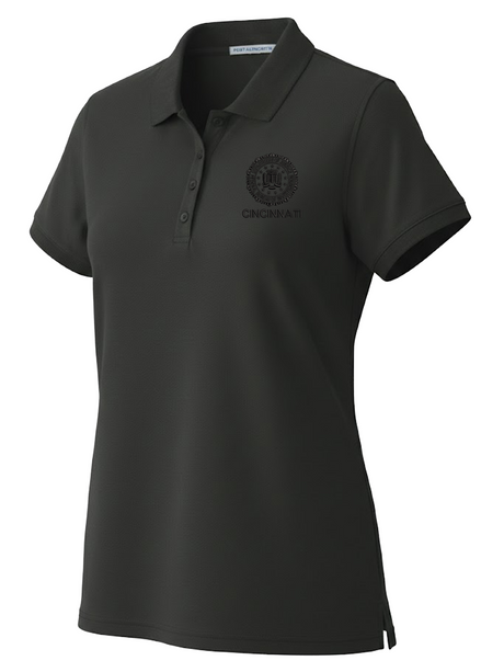 FBI Cincinnati Polo Shirt - Women's Short Sleeve Black government employee uniform shirt