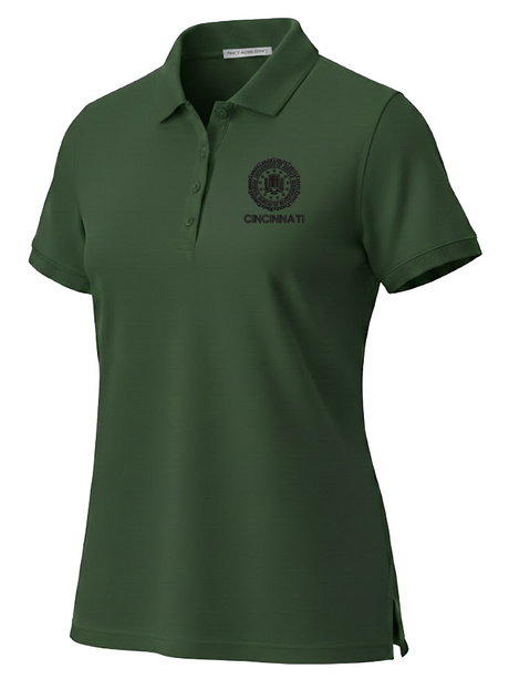FBI Cincinnati Polo Shirt - Women's Short Sleeve Dark Green government employee uniform shirt