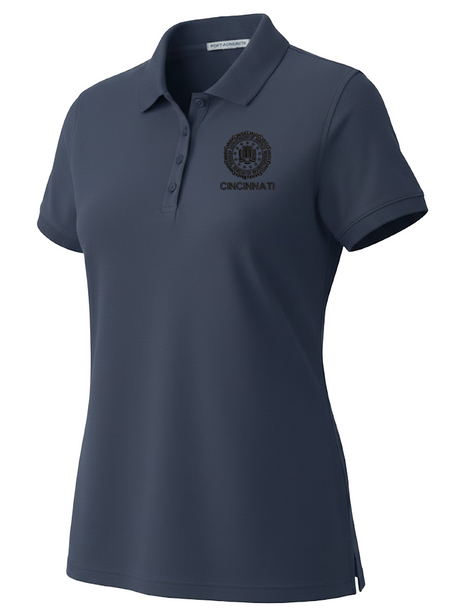 FBI Cincinnati Polo Shirt - Women's Short Sleeve Slate Gray government employee uniform shirt