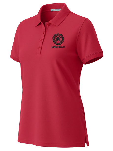 FBI Cincinnati Polo Shirt - Women's Short Sleeve Red government employee uniform shirt