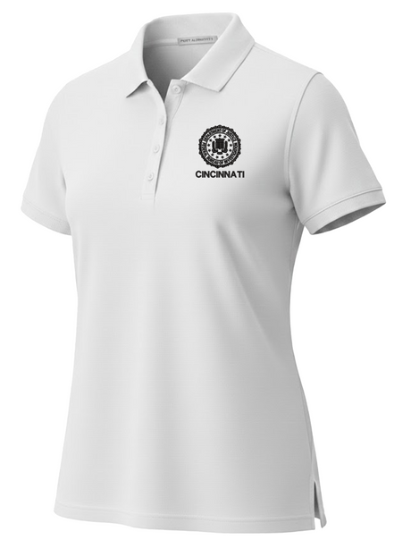 FBI Cincinnati Polo Shirt - Women's Short Sleeve White government employee uniform shirt