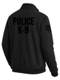 Black Police K-9 Men's Fleece Job Shirt (Black) - Back Police Sheriff Uniform