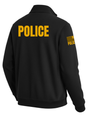 Black Police Men's Fleece Job Shirt (Golden Yellow) - Back Police Sheriff Uniform