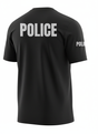 Black Police Men's Shirt - Short Sleeve (Gray)