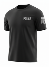 Black Police Men's Shirt - Short Sleeve (Gray)1