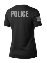 Black Police Women's Shirt - Short Sleeve (Gray)