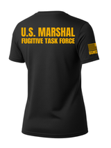 Black US Marshals Service USMS Women's Shirt - Short Sleeve (Golden Yellow)