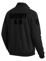 Black Sheriff K-9 Men's Fleece Job Shirt (Black) - Back Police Sheriff Uniform
