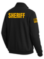 Black Sheriff Men's Fleece Job Shirt (Golden Yellow) - Back Police Sheriff Uniform
