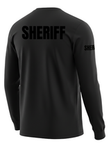 Black Sheriff Men's Shirt - Long Sleeve (Black)