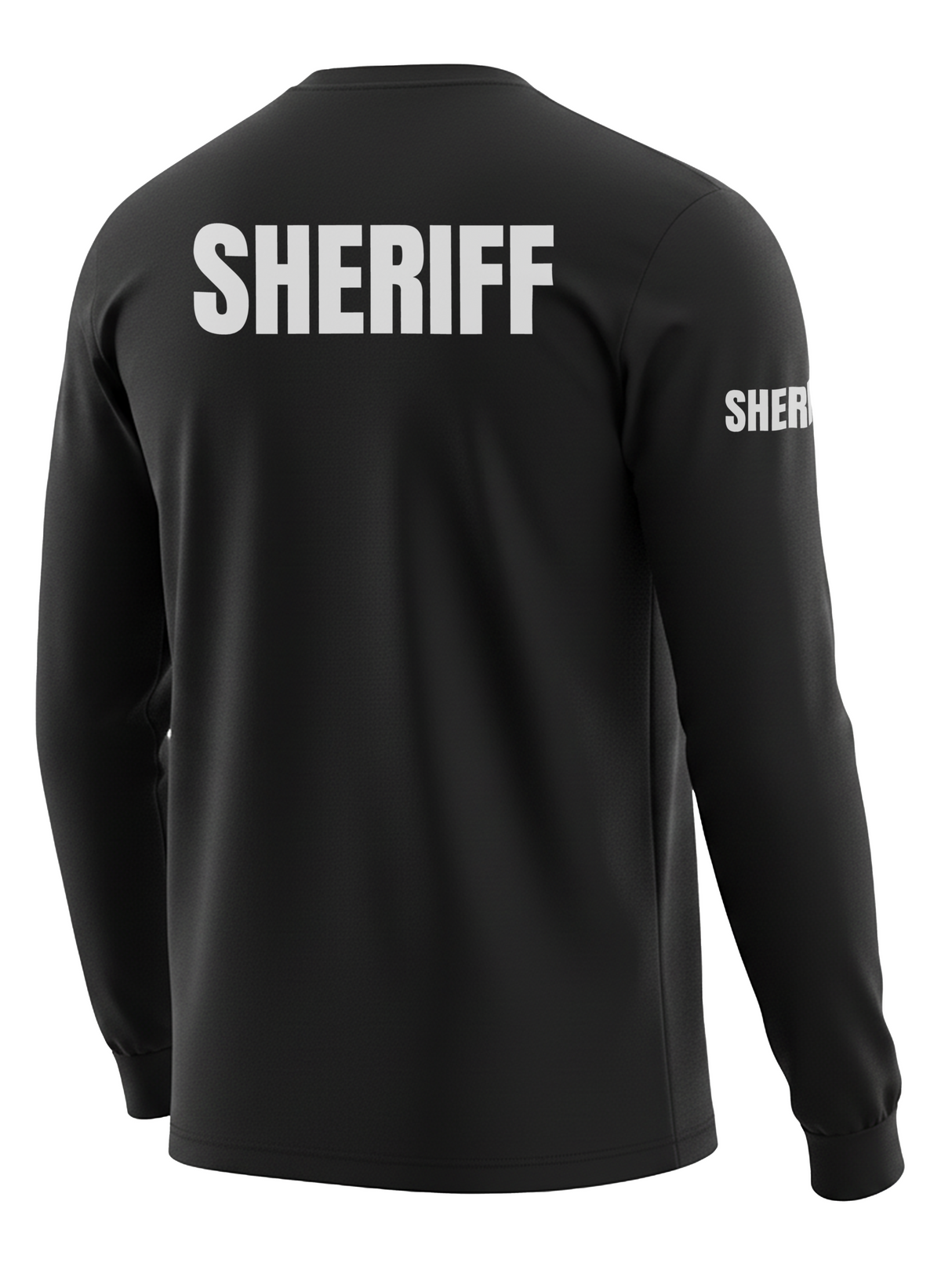 Black Sheriff Men's Shirt - Long Sleeve (Gray)