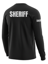 Black Sheriff Men's Shirt - Long Sleeve (Gray)