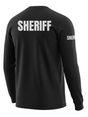Black Sheriff Men's Shirt - Long Sleeve (Gray)