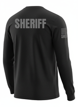 Black Sheriff Men's Shirt - Long Sleeve (Gray)
