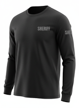Black Sheriff Men's Shirt - Long Sleeve (Gray)