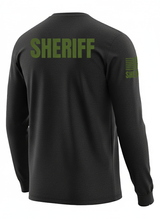 Black Sheriff Men's Shirt - Long Sleeve (Green)