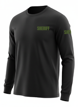 Black Sheriff Men's Shirt - Long Sleeve (Green)