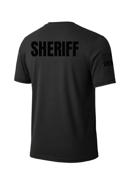 Black Sheriff Men's Shirt - Short Sleeve (Black)