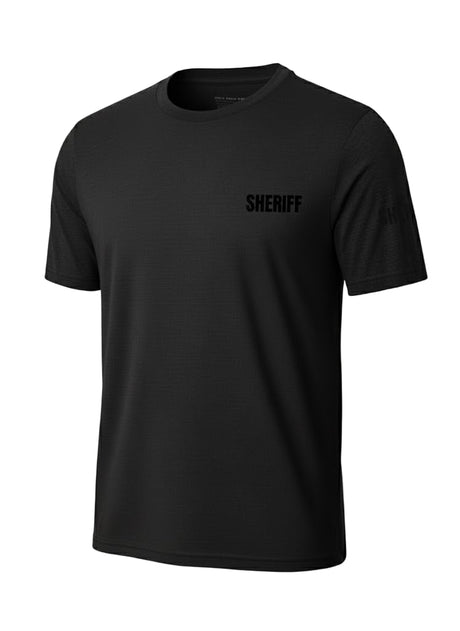 Black Sheriff Men's Shirt - Short Sleeve (Black)