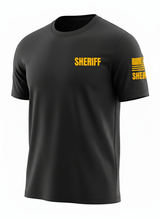 Black Sheriff Men's Shirt - Short Sleeve (Golden Yellow)